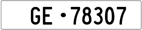 Trailer License Plate